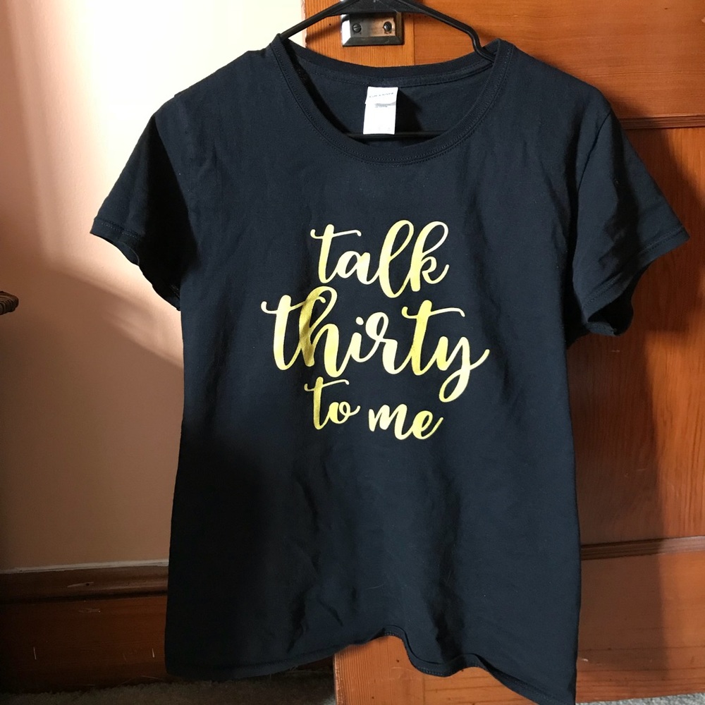 Black 30th Birthday Shirt